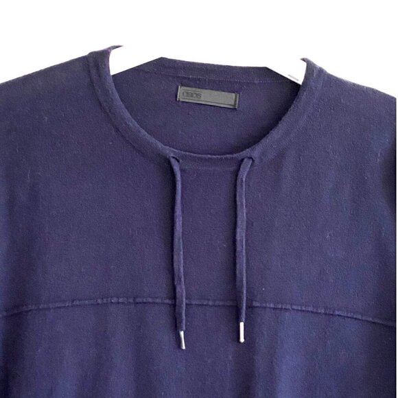 ASOS blue cotton sweater with tie neck, size M - Picture 3 of 5